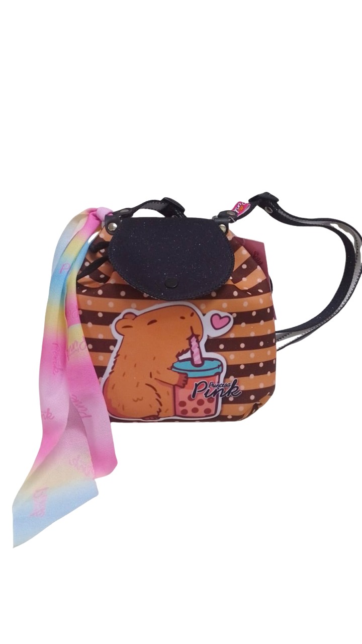 BOLSA/MOCHILA CAPIVARA INFANTIL